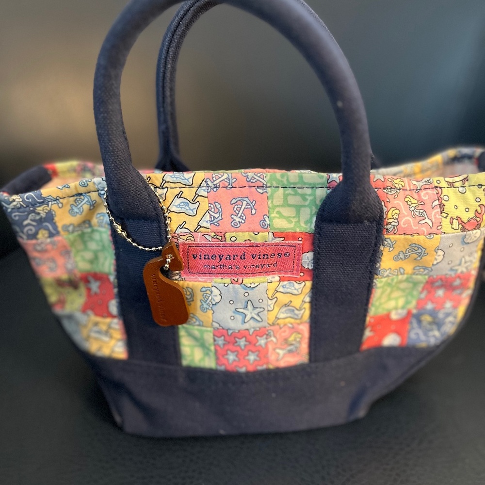 Vineyard Vine canvas tote